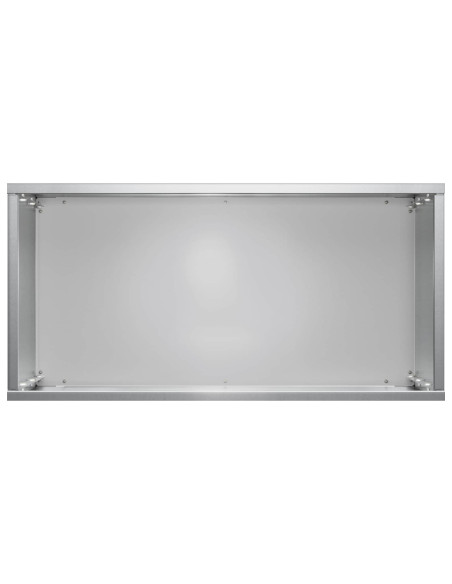 Vaso da giardino 2 pz Argento 40 x 20 x 50 cm Acciaio zincato