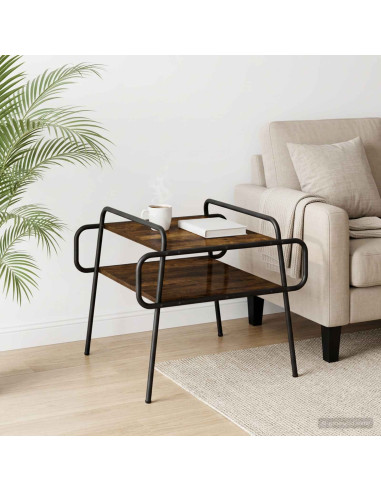 Tavolino da salotto Rovere Fumo 60 x 60 x 51 cm
