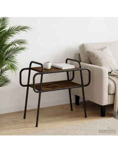 Tavolino da salotto Rovere Fumo 60 x 30 x 51 cm