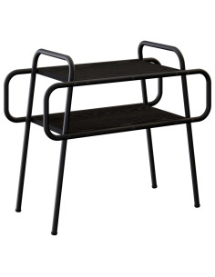 Tavolino da salotto Rovere Nero 60 x 30 x 51 cm 2