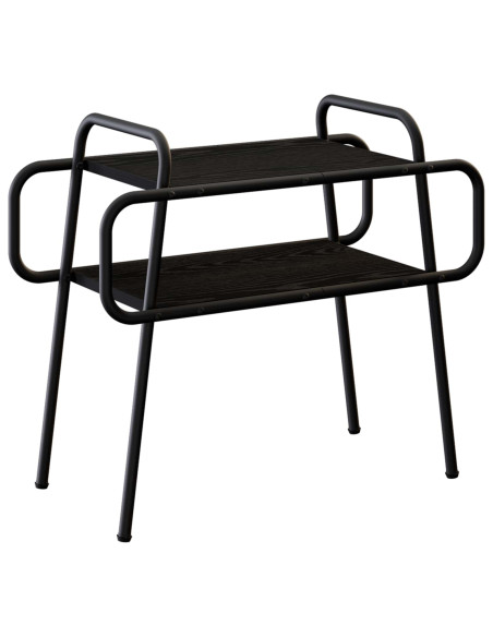 Tavolino da salotto Rovere Nero 60 x 30 x 51 cm