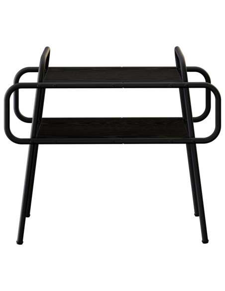 Tavolino da salotto Rovere Nero 60 x 30 x 51 cm