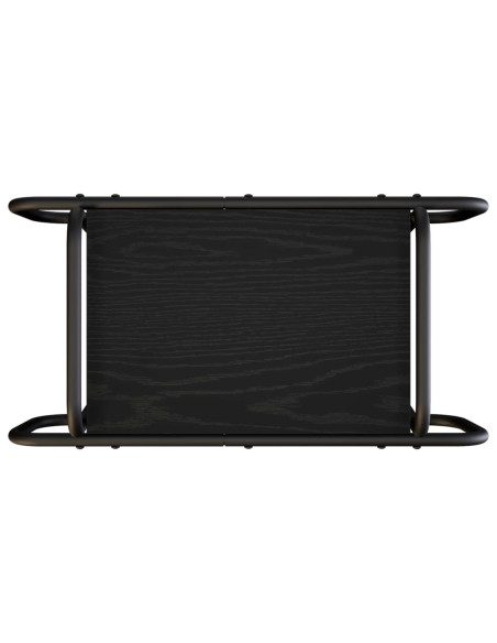Tavolino da salotto Rovere Nero 60 x 30 x 51 cm