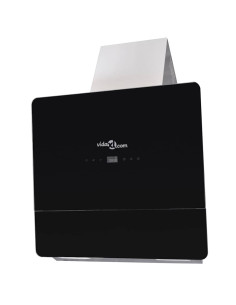 Cappa in Vetro Temperato con Display 600 mm Nera