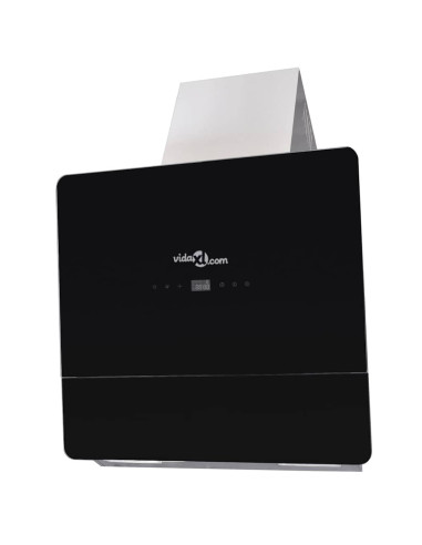 Cappa in Vetro Temperato con Display 600 mm Nera