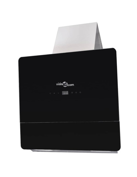 Cappa in Vetro Temperato con Display 600 mm Nera