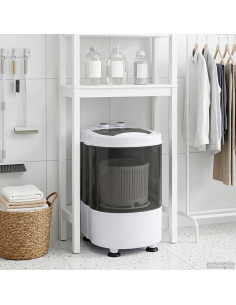 Mini lavatrice con vasca singola 2,6 kg Nero e Bianco