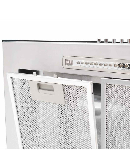 Cappa Aspirante a Muro 90 cm Acciaio Inossidabile 756 m³/h LED