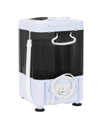 Mini lavatrice con vasca singola 2,6 kg Nero e Bianco