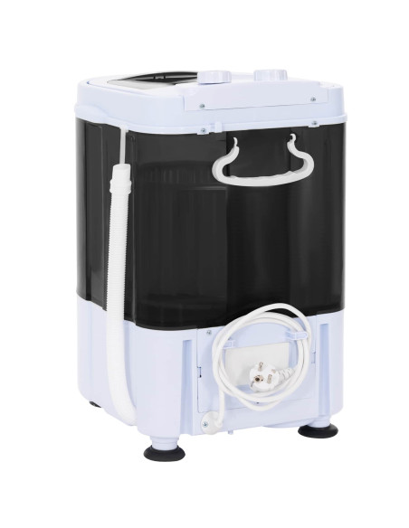 Mini lavatrice con vasca singola 2,6 kg Nero e Bianco