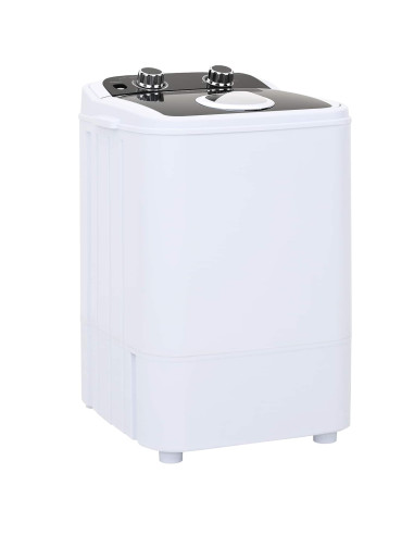 Mini lavatrice con vasca singola 4,6 kg Nero e Bianco
