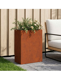 Vaso da giardino Ruggine 40 x 20 x 50 cm Acciaio Corten