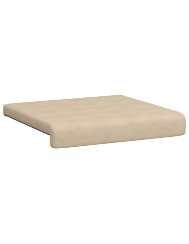 Cuscino per panchina 2 pz Microfibra Crema Profondità 35 cm