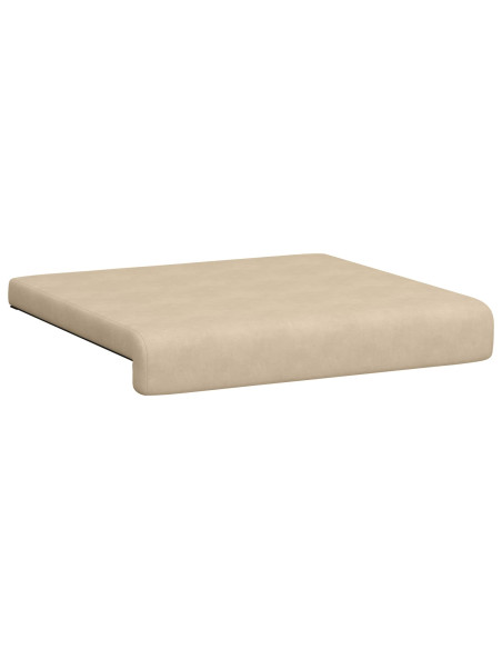 Cuscino per panchina 2 pz Microfibra Crema Profondità 35 cm