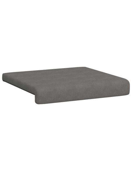 Cuscino per panchina 2 pz Microfibra Grigio Scuro