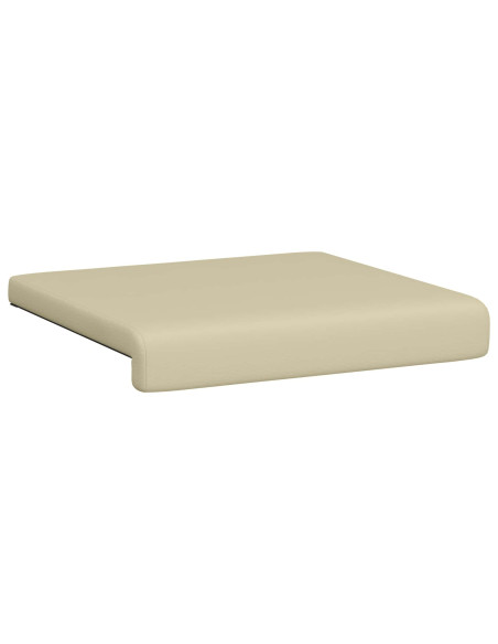 Cuscino per panchina 4 pz Similpelle Crema Profondità 35 cm