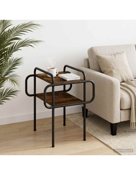 Tavolino da salotto Rovere Fumo 40 x 40 x 51 cm