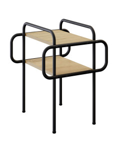Tavolino da salotto Rovere Sonoma 40 x 40 x 51 cm 2