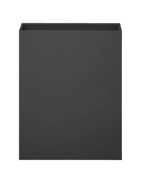 Vaso da giardino 2 pz Nero 40 x 20 x 40 cm