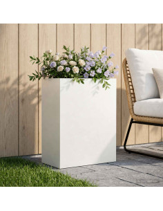 Vaso da giardino Bianco 40 x 20 x 50 cm