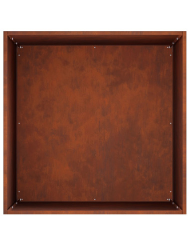 Vaso da giardino Ruggine 50 x 50 x 75 cm Acciaio Corten