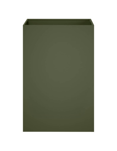 Vaso da giardino 2 pz Verde Oliva 50 x 50 x 75 cm
