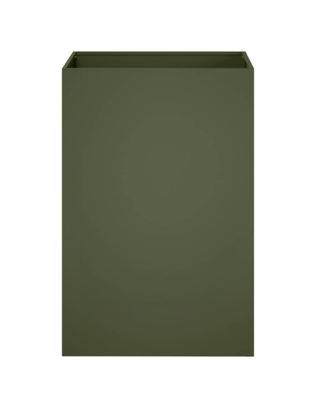 Vaso da giardino 2 pz Verde Oliva 50 x 50 x 75 cm
