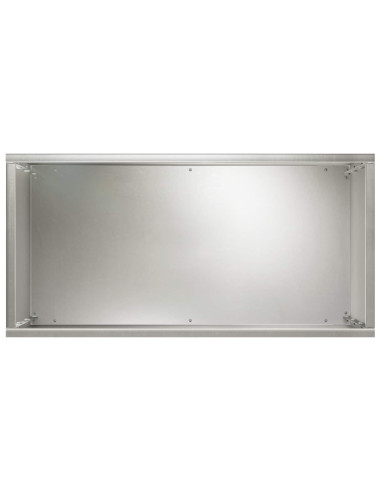 Vaso da giardino 2 pz Argento 40 x 20 x 40 cm Acciaio Inox