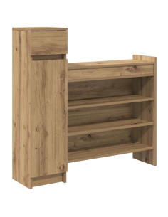 Mobile per scarpe Rovere artigianale 100,5 x 28 x 100 cm 2