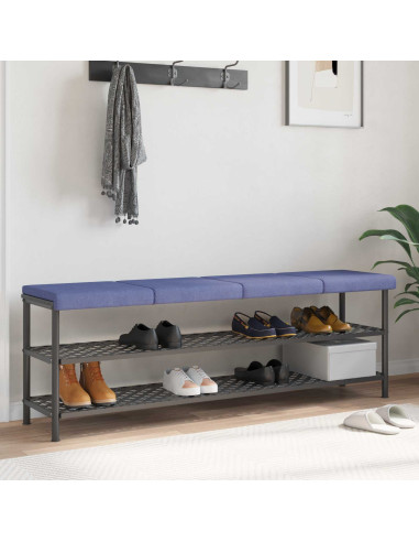 Cuscino per panchina 4 pz Tessuto Blu jeans Profondità 35 cm