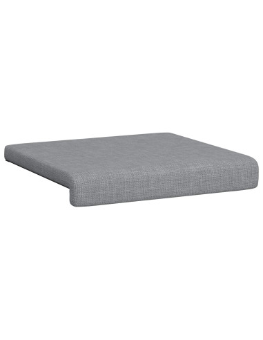 Cuscino per panchina 4 pz Tessuto Grigio Chiaro