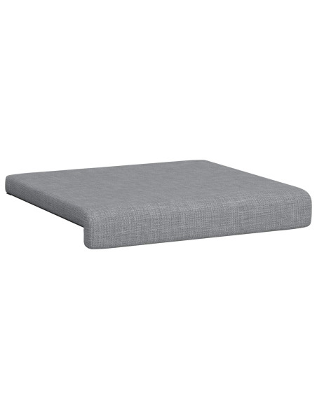 Cuscino per panchina 4 pz Tessuto Grigio Chiaro