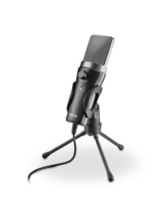 NGS MS120 USB: microfono USB con supporto per treppiede. Ideale per PC o laptop. Suono chiaro. Regol
