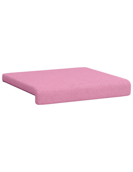Cuscino per panchina 4 pz Tessuto Rosa Profondità 35 cm