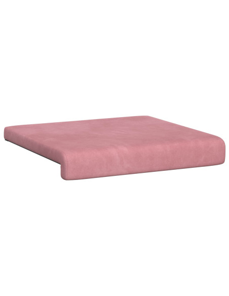 Cuscino per panchina 4 pz Velluto Rosa Profondità 35 cm