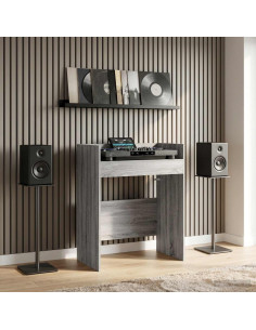 Tavolo DJ Sonoma grigio 82 x 45 x 102 cm Legno ingegnerizzato
