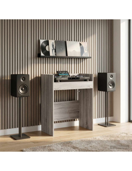 Tavolo DJ Sonoma grigio 62 x 45 x 102 cm Legno ingegnerizzato