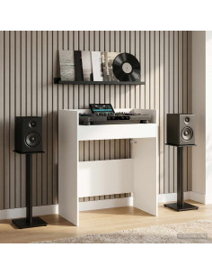 Tavolo DJ Bianco 82 x 45 x 102 cm Legno ingegnerizzato