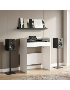 Tavolo DJ Bianco 62 x 45 x 102 cm Legno ingegnerizzato