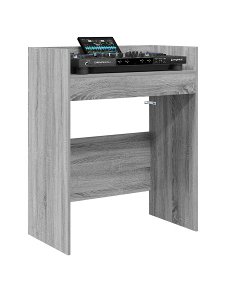 Tavolo DJ Sonoma grigio 62 x 45 x 102 cm Legno ingegnerizzato