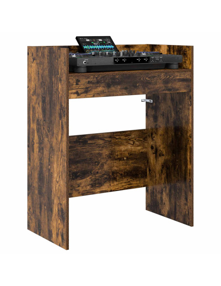 Tavolo DJ Rovere Fumo 82 x 45 x 102 cm Legno ingegnerizzato
