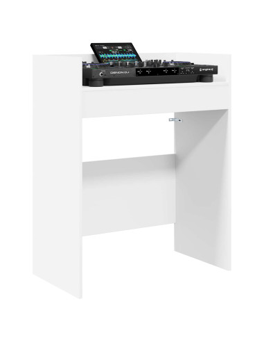 Tavolo DJ Bianco 62 x 45 x 102 cm Legno ingegnerizzato