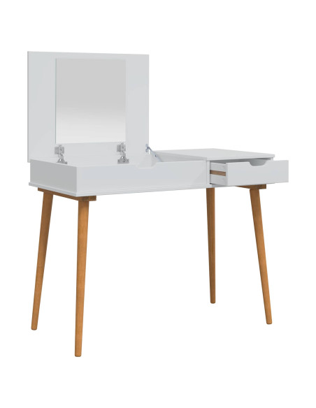 Tavolo da Trucco FAUSKE Bianco 100 x 50 x 78 cm