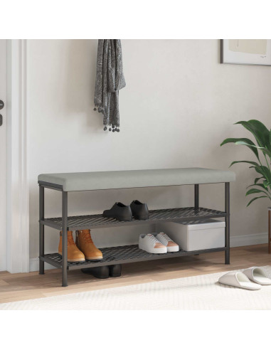 Cuscino per panchina Microfibra Grigio Chiaro Profondità 35 cm