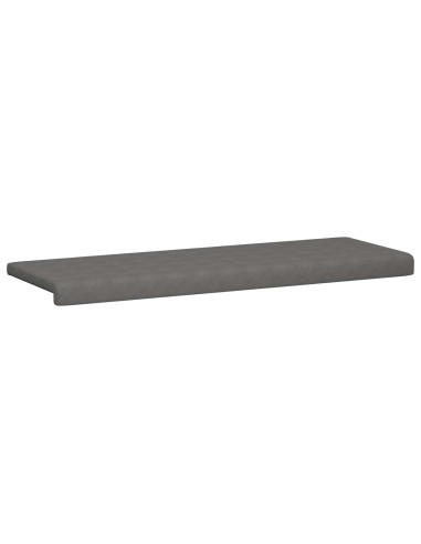Cuscino per panchina Microfibra Grigio Scuro Profondità 35 cm