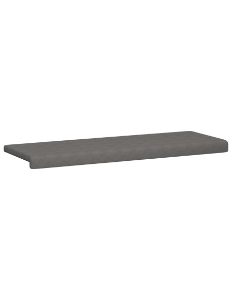 Cuscino per panchina Microfibra Grigio Scuro Profondità 35 cm