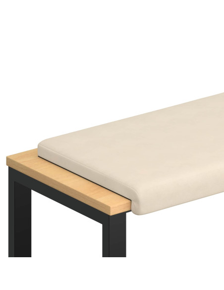 Cuscino per panchina Microfibra Beige Profondità 35 cm