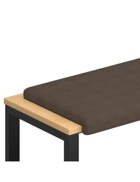 Cuscino per panchina Microfibra Marrone Profondità 35 cm