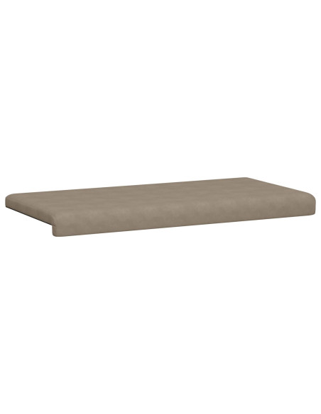 Cuscino per panchina Microfibra Tortora Profondità 35 cm
