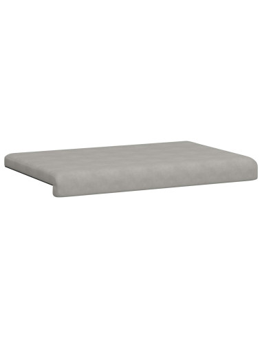 Cuscino per panchina Microfibra Grigio Chiaro Profondità 35 cm